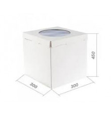 Коробка для торта 300*300*450мм с окном